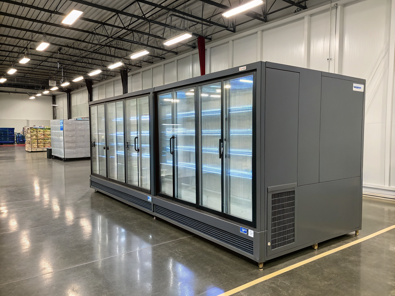 Commercial walk-in freezer refrigeration equipment diagnostic inspection